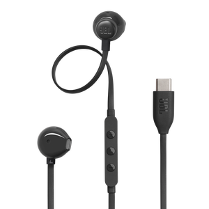 JBL Tune 305C USB - Black - Wired Hi-Res Earbud Headphones - Detailshot 1